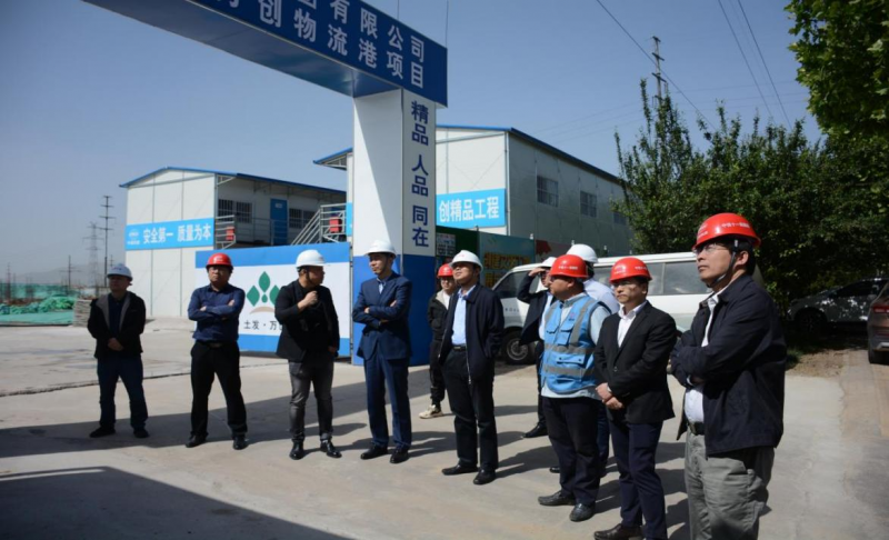 万创绿色智慧&middot;综合枢纽物流园区项目（一期）施工现场